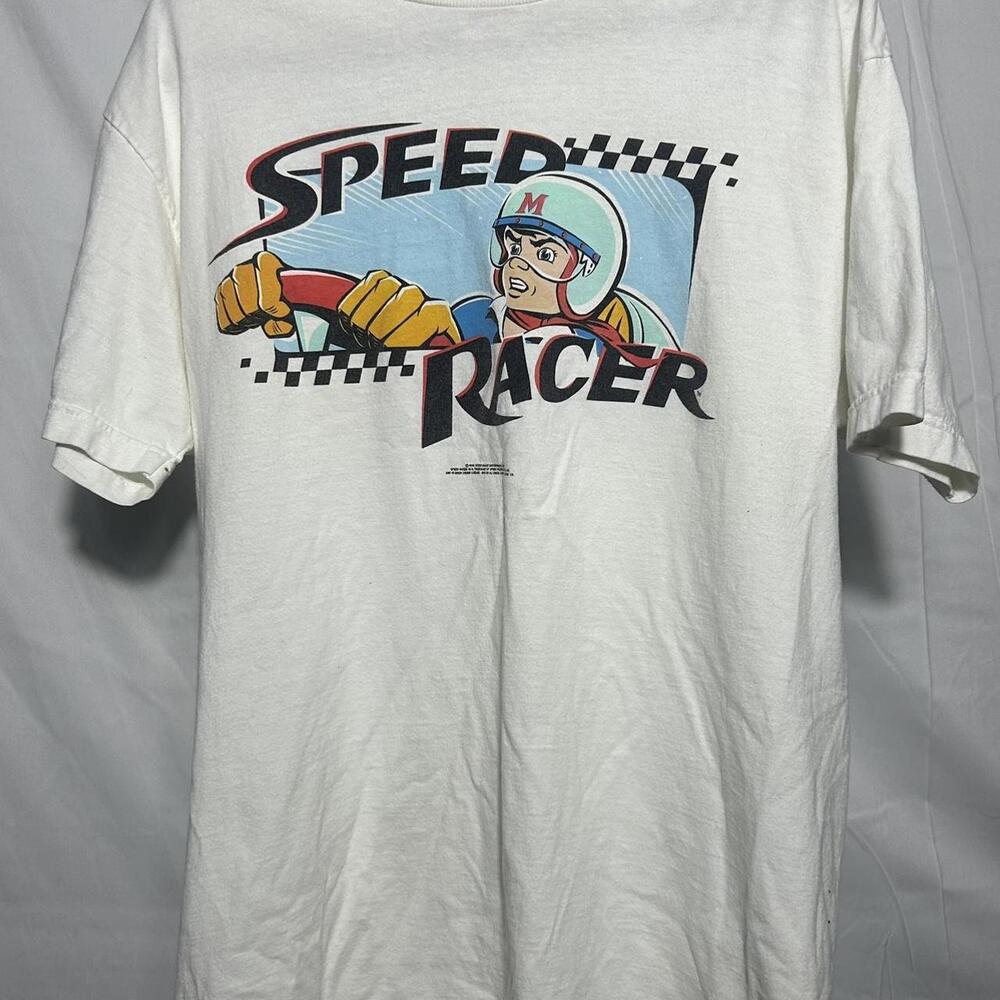 American Vintage Men's White and Multi Tshirt
